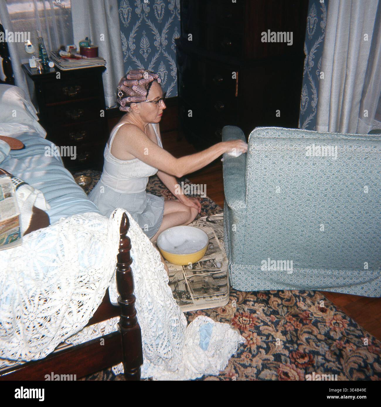 1960s bedroom hi-res stock photography and images - Alamy
