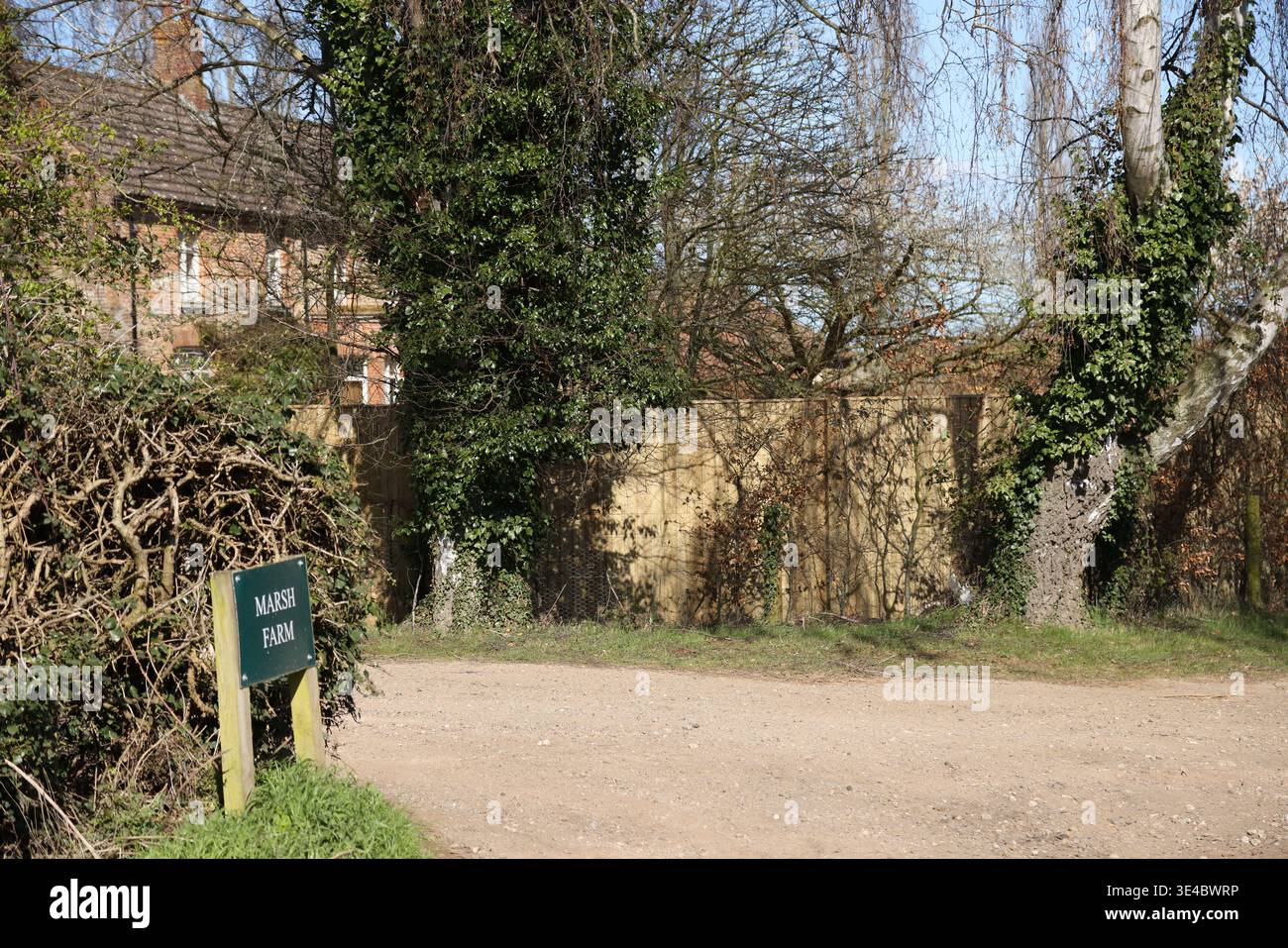 Wolferton, UK. 26th Mar, 2026. Work has finished to install security gates and fencing around Marsh Farm on the Sandringham Estate where Andrew Mountbatten-Windsor is reported to be moving to in the spring. He is currently staying at Wood Farm on the Sandringham estate, but has visited his new residence. Marsh Farm, Wolferton, Sandringham, Norfolk, on 26th March, 2026. Credit: Paul Marriott/Alamy Live News Stock Photo