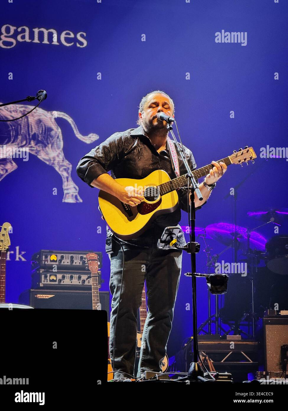 Andy Park, singer, multi instrumentalist and support act for 10CC on their 2026 Another Bloody Greatest Hits tour. Stock Photo