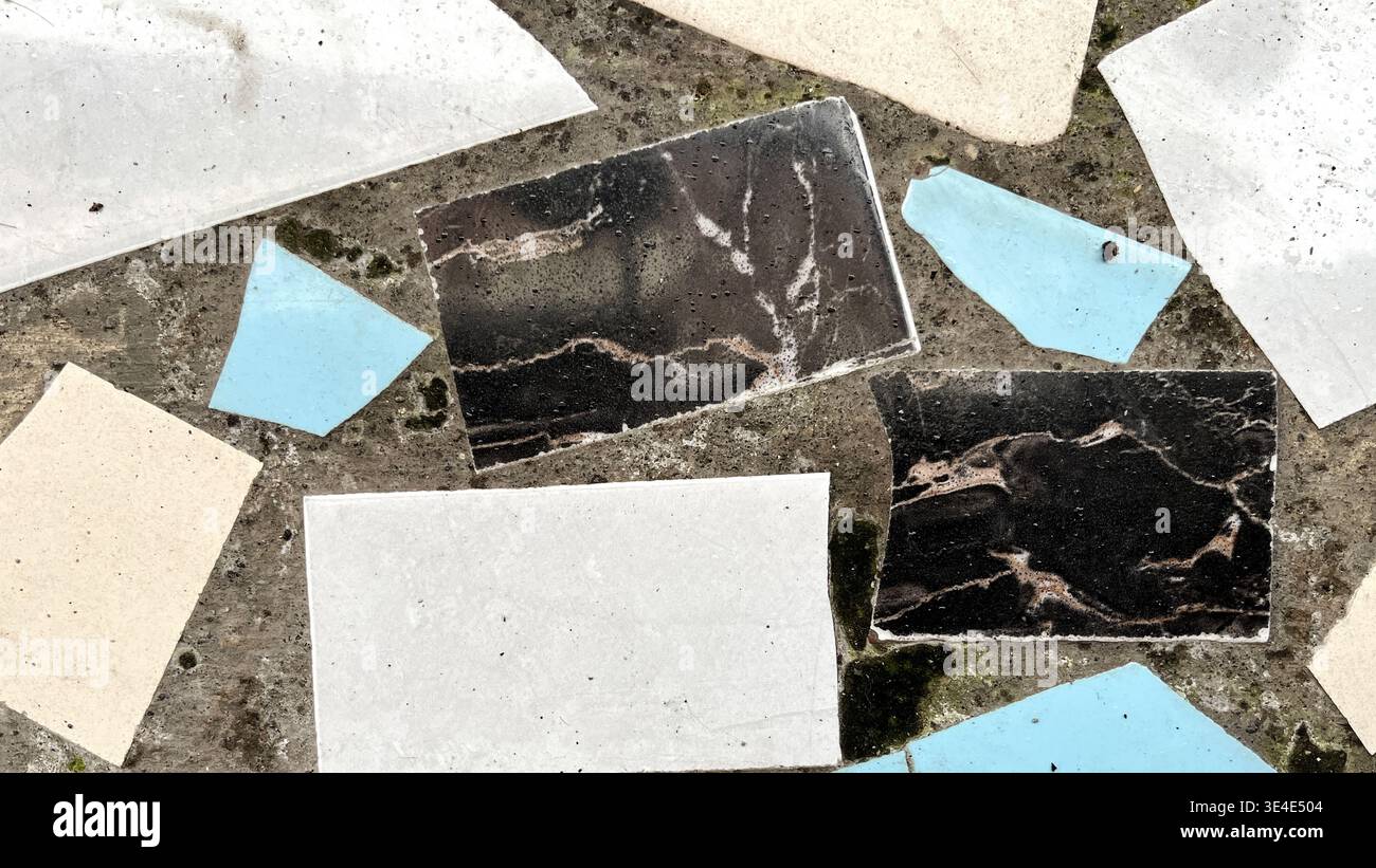 abstract ceramic floor texture Stock Photo