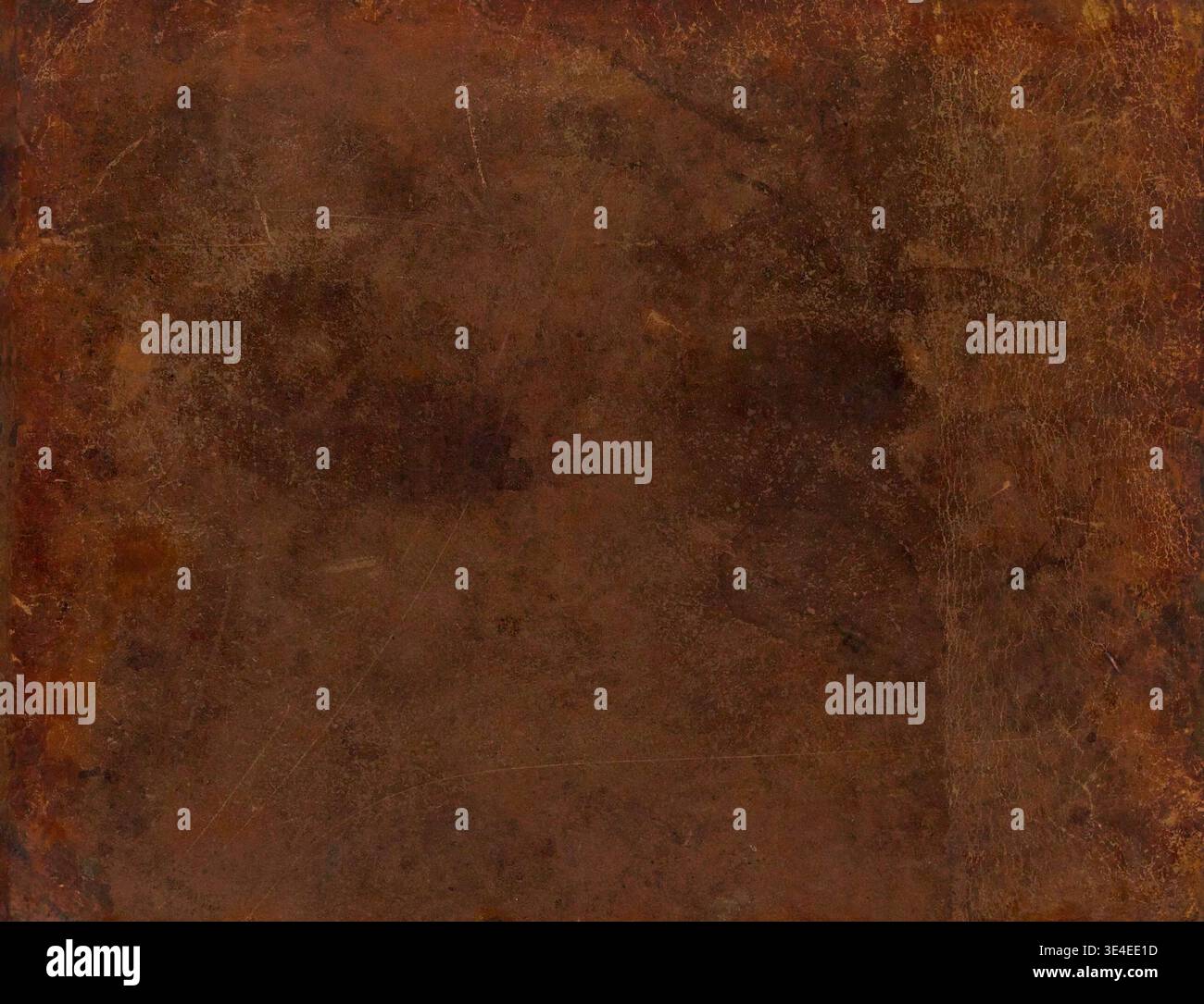 Full frame old brown leather book cover texture. Stock Photo