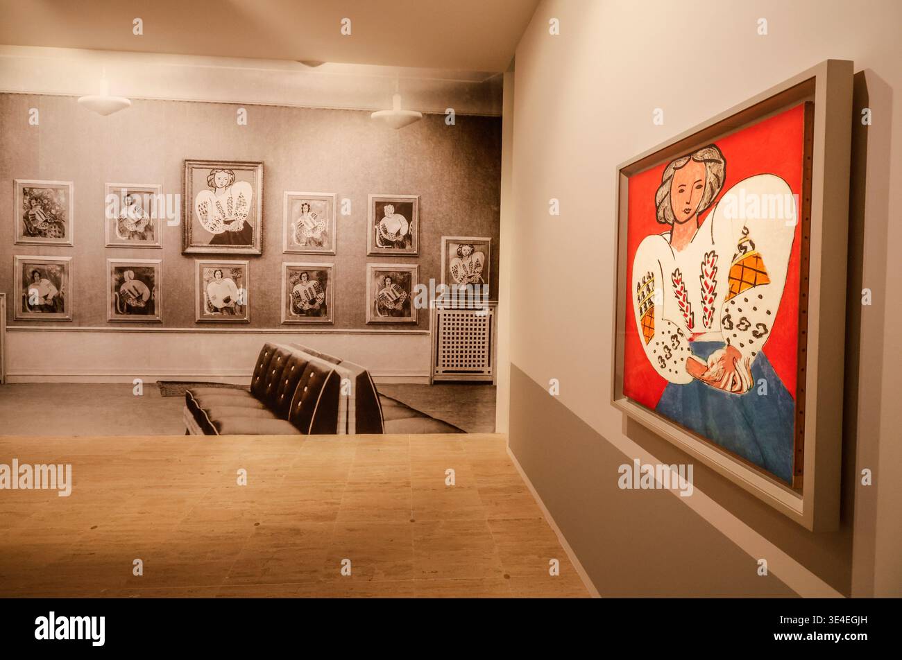 MATISSE THE CARVER OF LIGHT AT THE GRAND PALAIS IN PARIS Stock Photo
