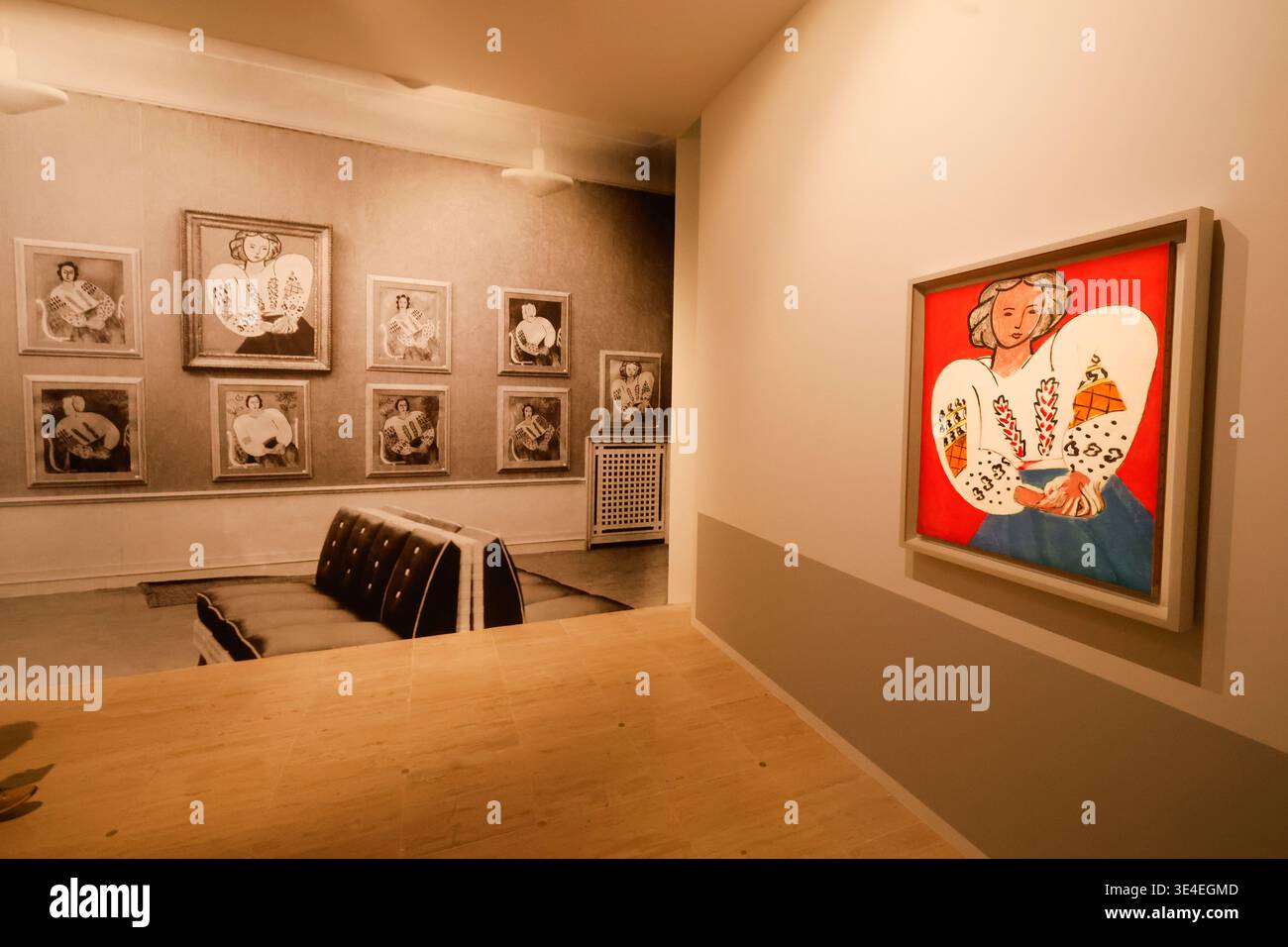 MATISSE THE CARVER OF LIGHT AT THE GRAND PALAIS IN PARIS Stock Photo