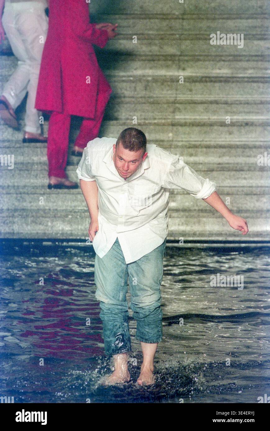 Designer Alexander McQueen at his La Poupée catwalk Spring/Summer