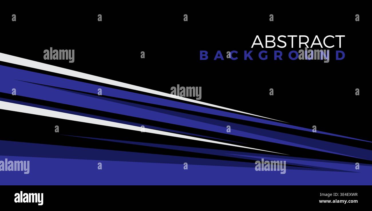 Abstract Blue and Black Background Vector. Sport Abstract Background Design Stock Vector
