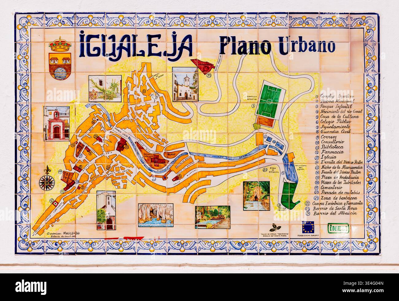 Map Of Ronda Ceramic map of ronda hi-res stock photography and images - Alamy