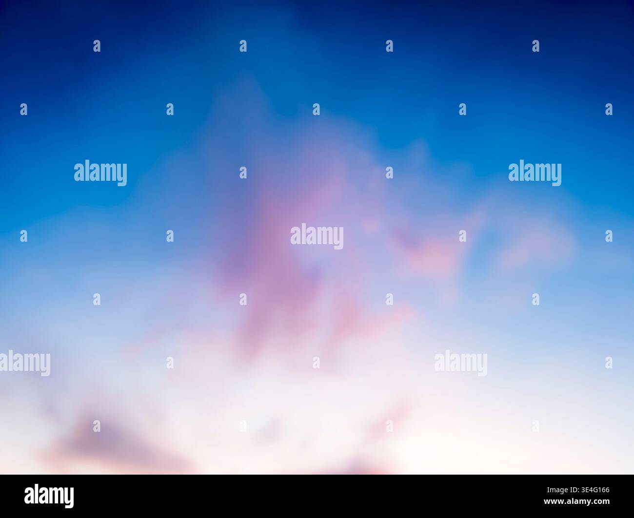 Sunset, pink clouds in the sky. Stock Photo