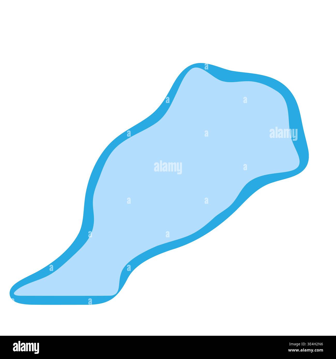 Morocco country silhouette. Vector map silhouette. Blue smooth shape like water drop or splash Stock Vector