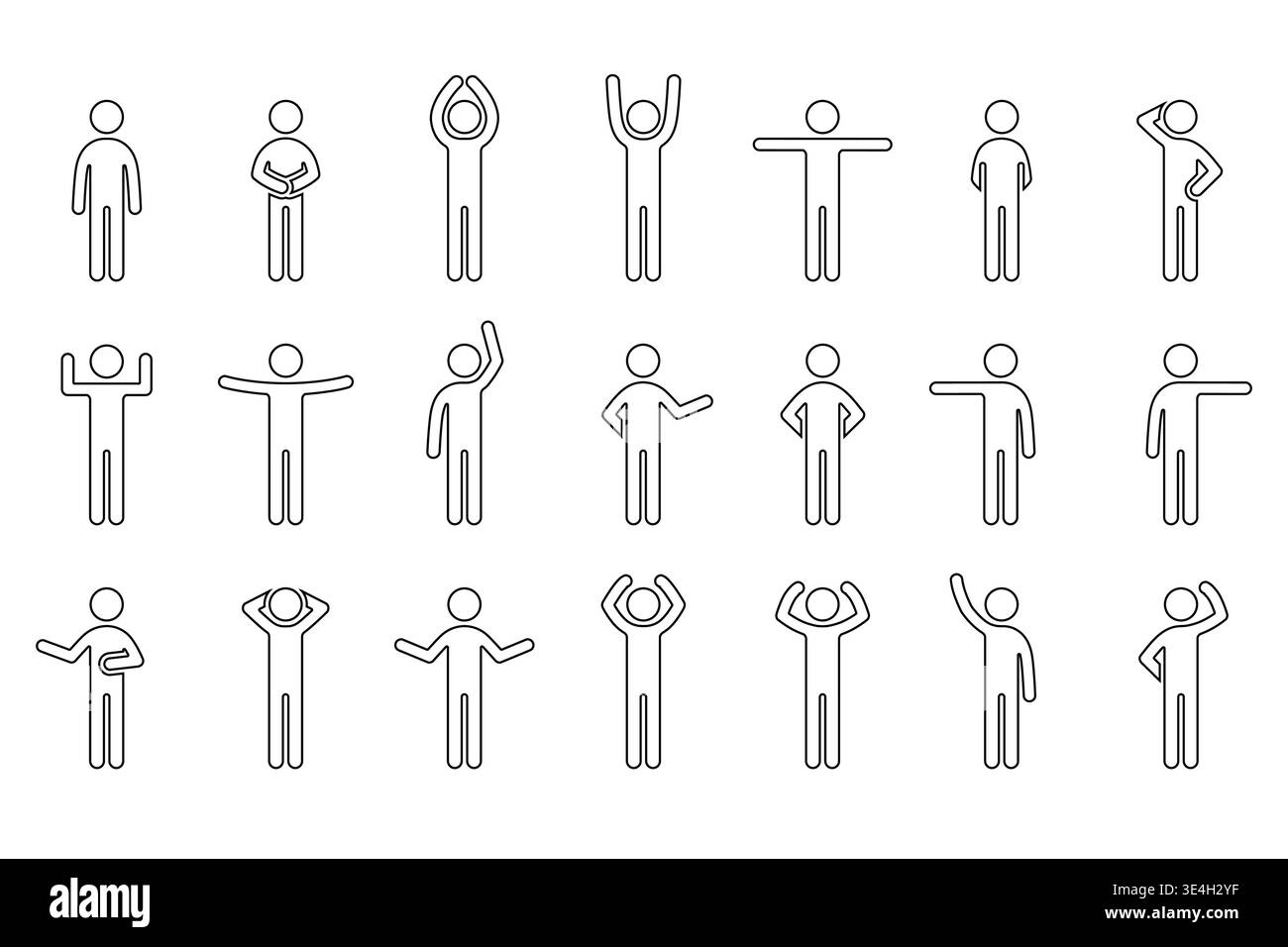 Human Stick Figure Outline
