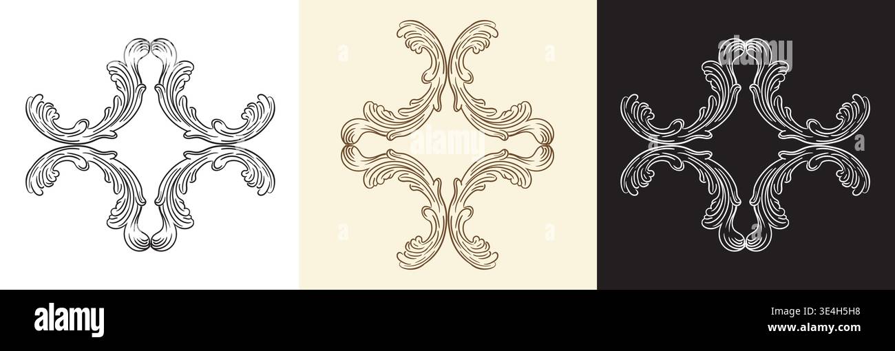 Rococo ornament hi-res stock photography and images - Alamy