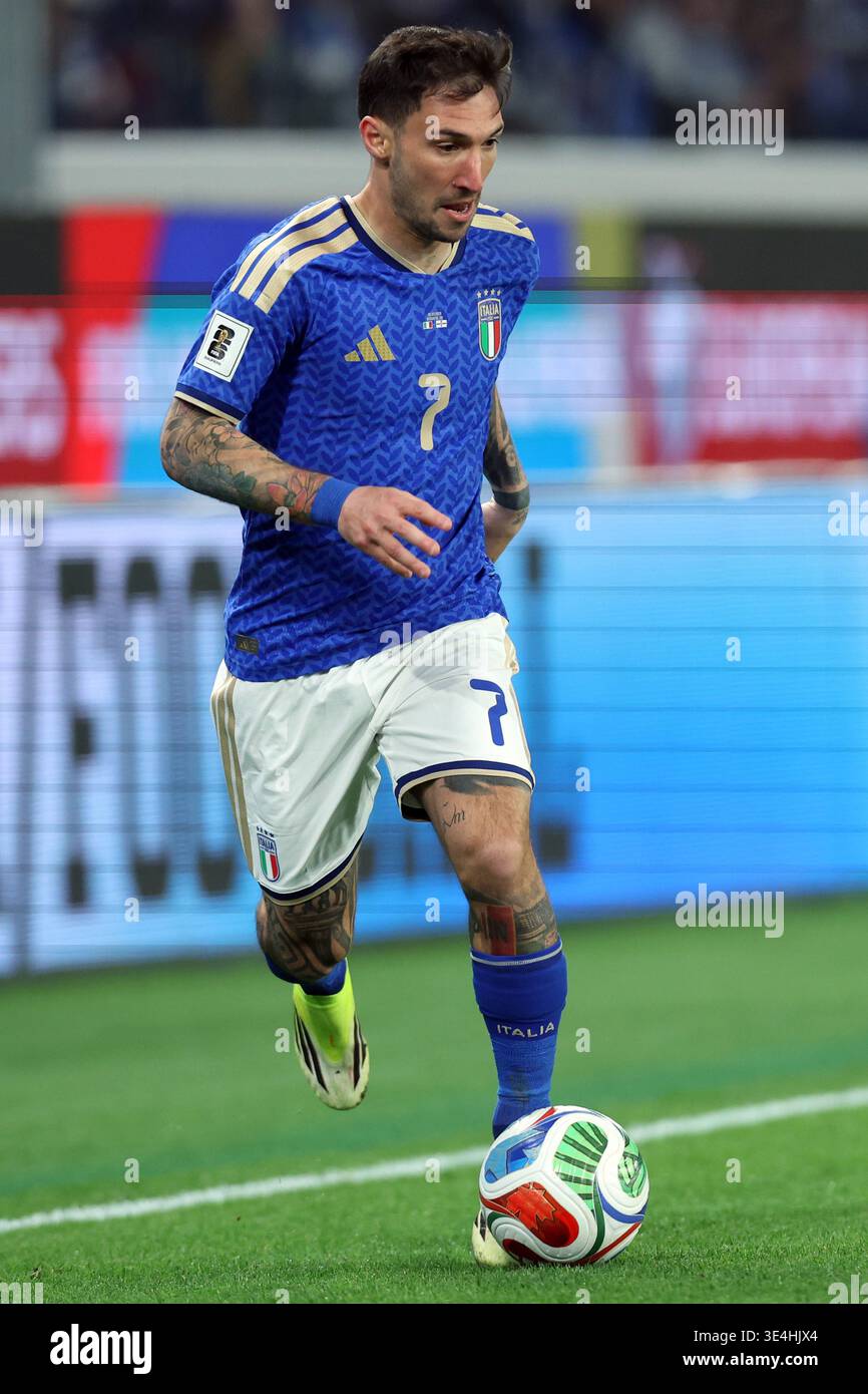 Politano Matteo Politano (Midfielder) of Italy seen in action during football ...