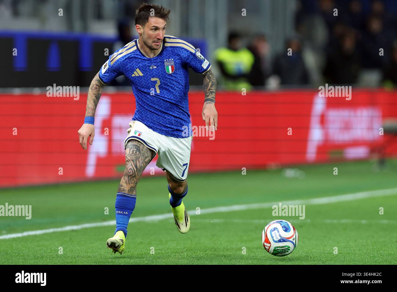 Politano Matteo Politano (Midfielder) of Italy seen in action during football ...