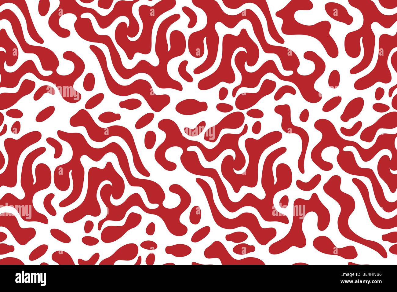 Creative background distorted lines. Decorative red and white striped design Stock Vector
