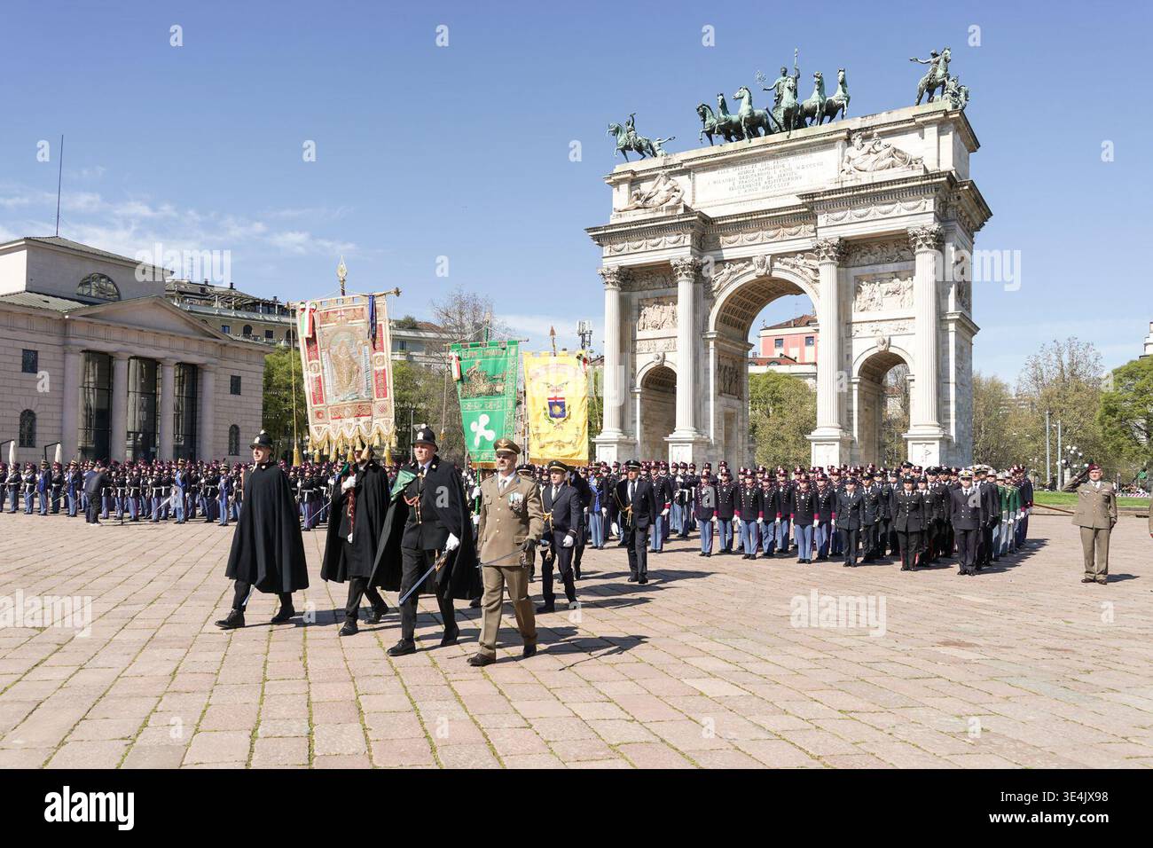 MILAN - Ceremony and military parade at the Arco della Pace for the ...