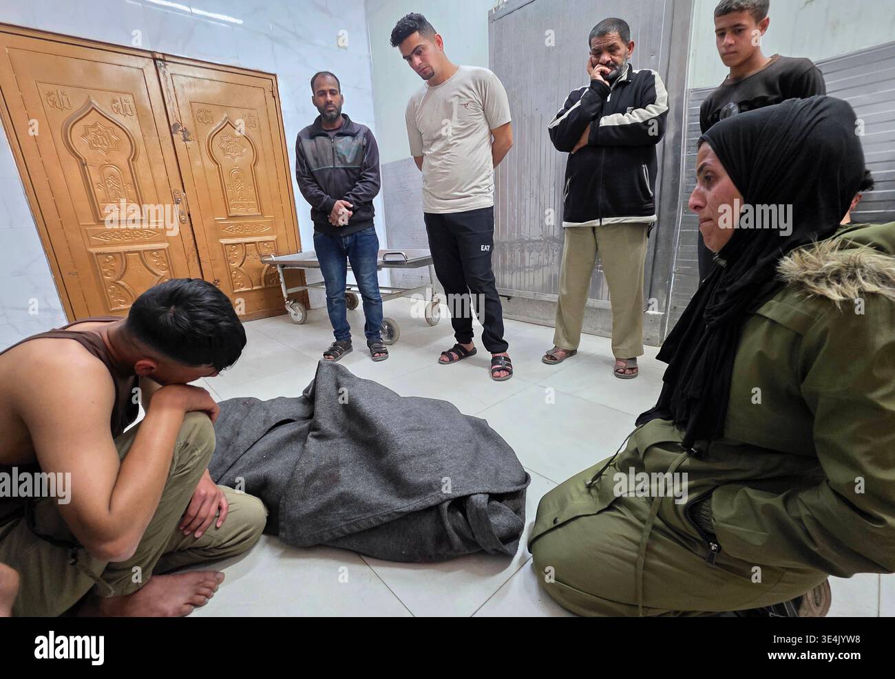 The body of Palestinian citizen Ahmed Abu Rida, a former prisoner ...