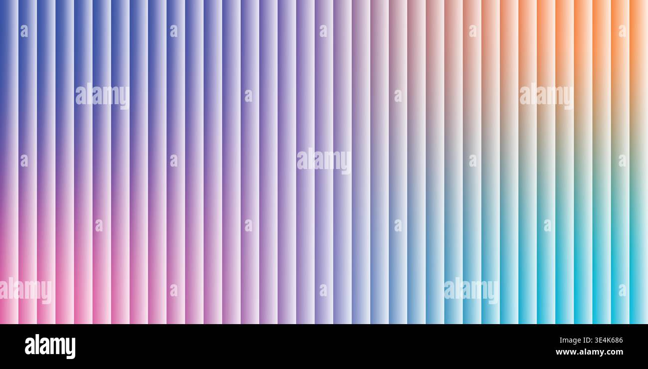 Multicolor Linear Light Effect Pattern Design Stock Vector