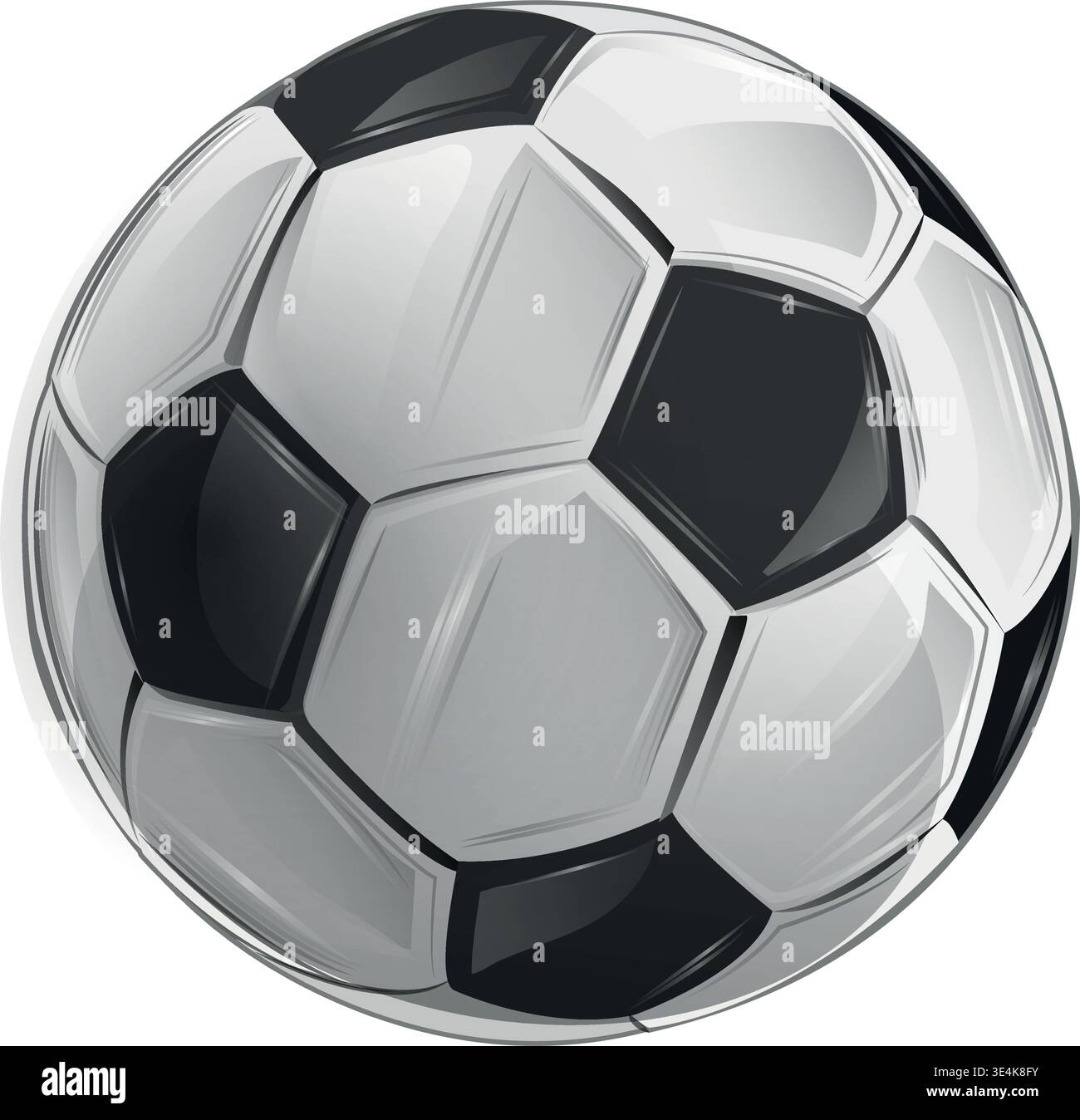 Soccer ball icon, simple realistic style. illustration Stock Vector ...