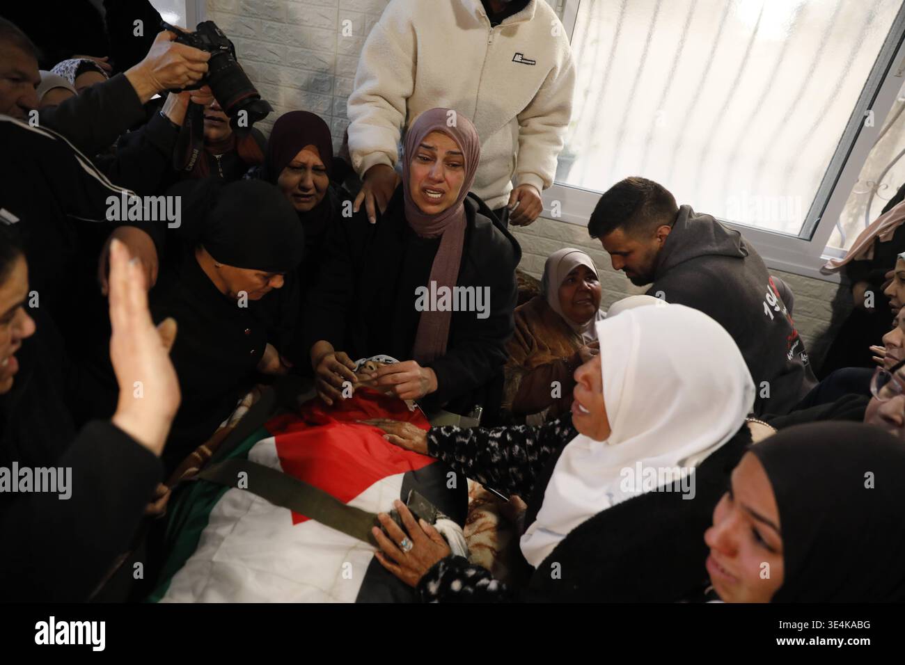 Palestinians mourned the death of 15-year-old Adham Sayed Dahman in the ...