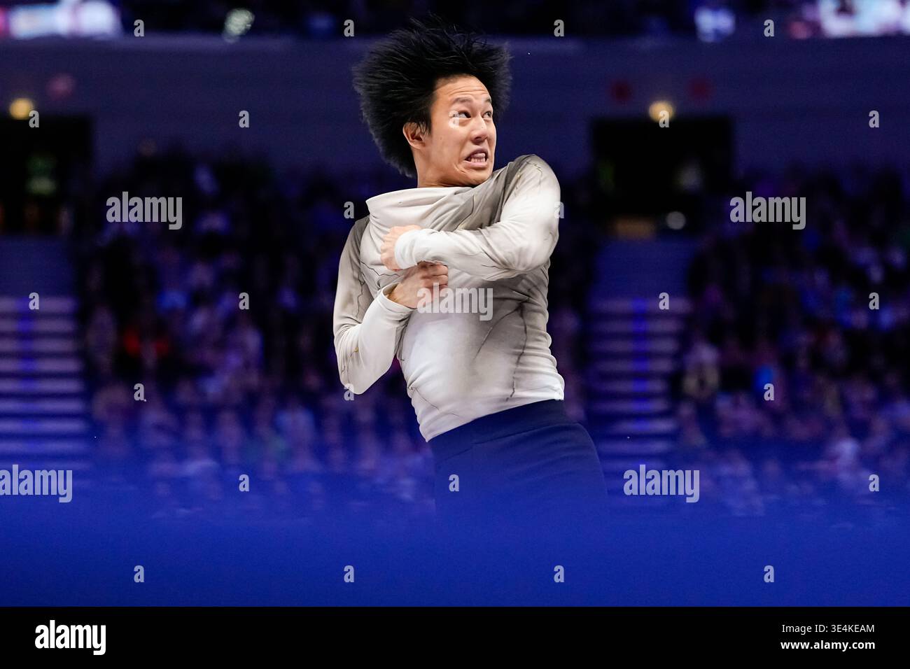 Adam Siao Him Fa from France competes during the men free skating at ...