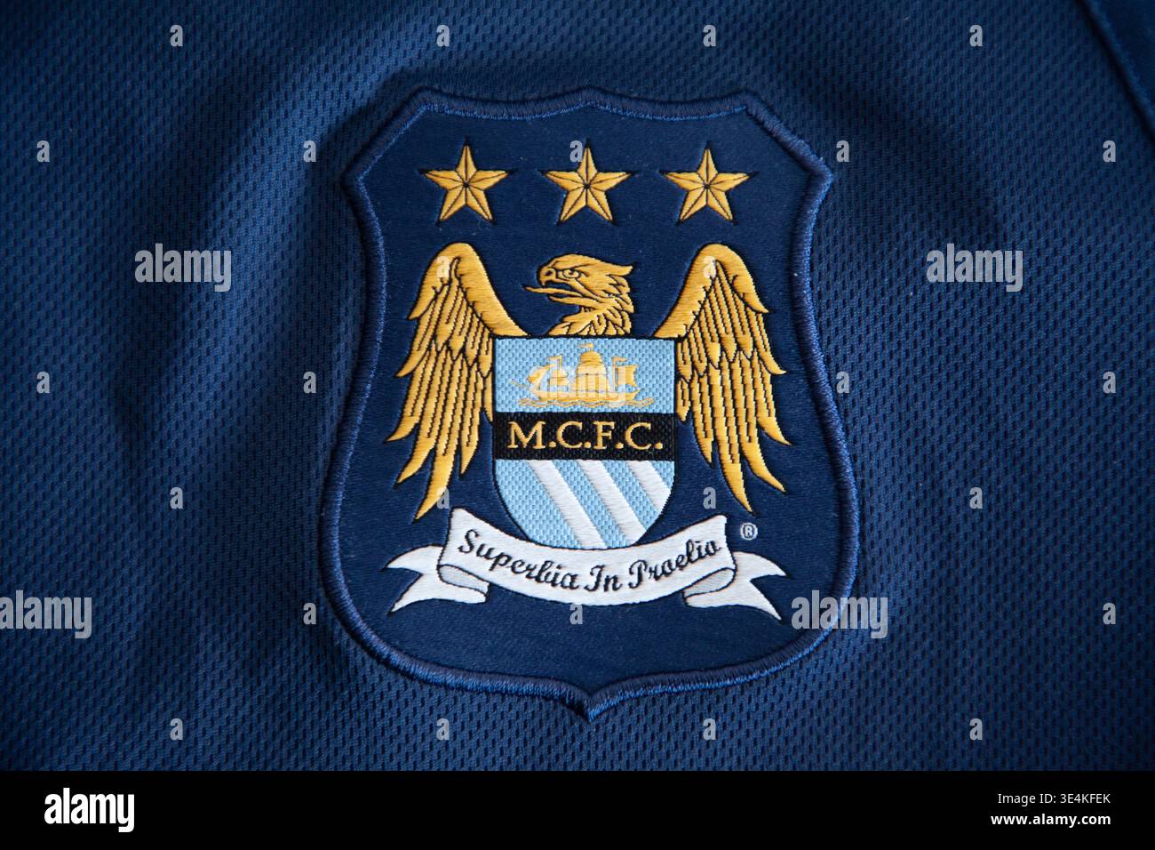 Manchester City Football Club Badge Stock Photo