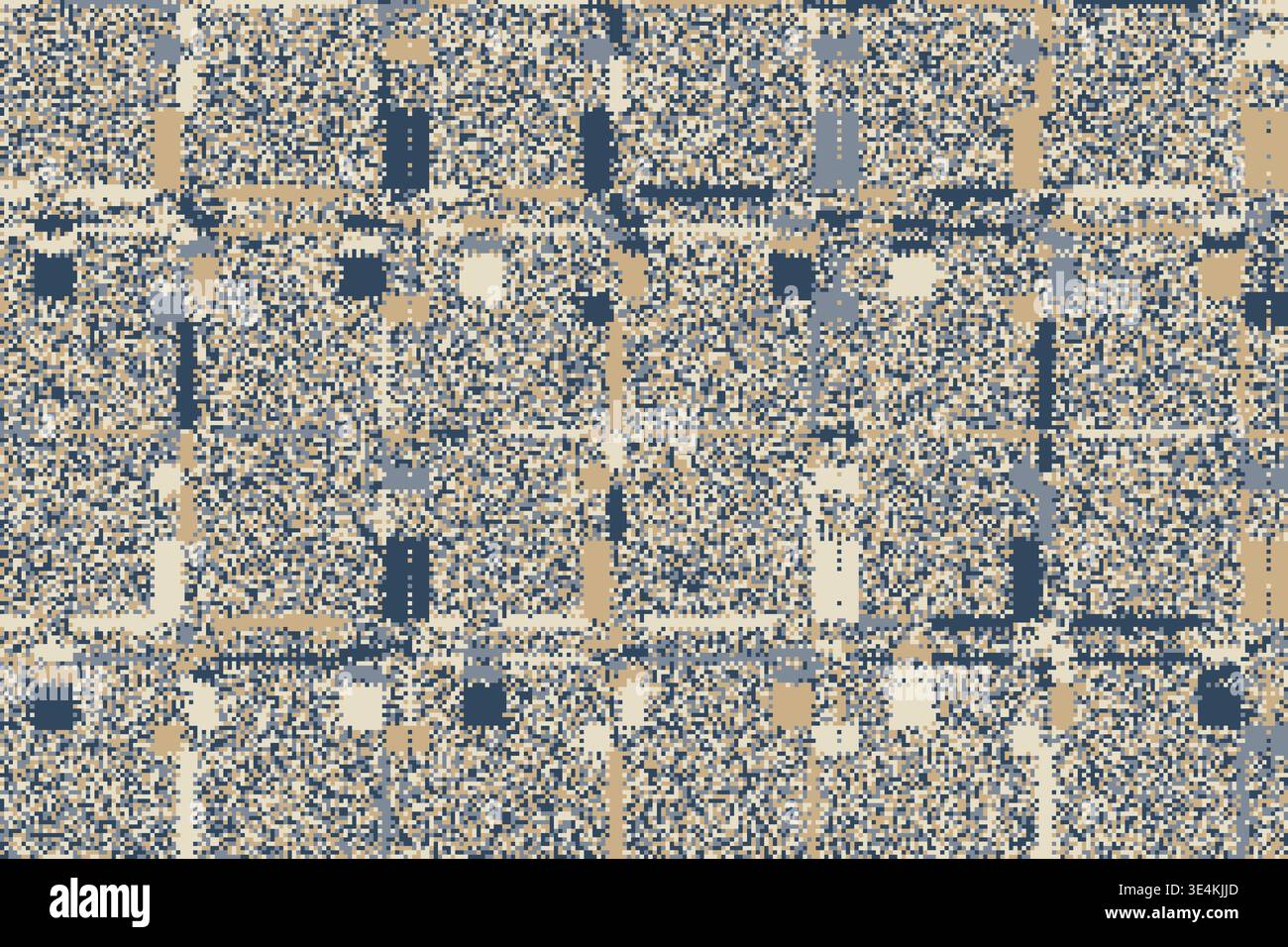 Glitch grid texture with broken cells and heavy noise interference. The ...