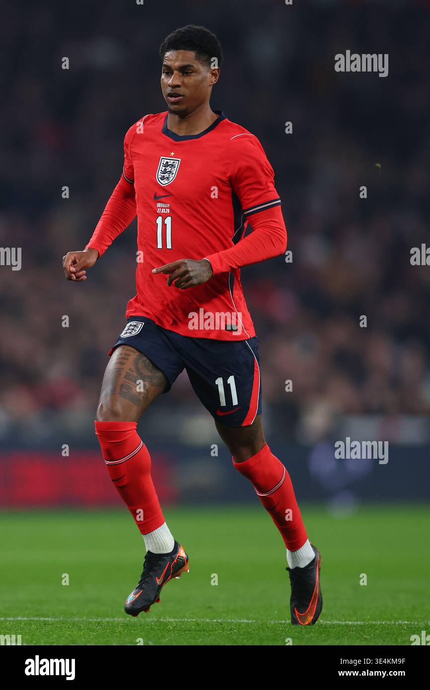 London England 27th March 2026 Marcus Rashford Of England During The london-england-27th-march-2026-marcus-rashford-of-england-during-the
