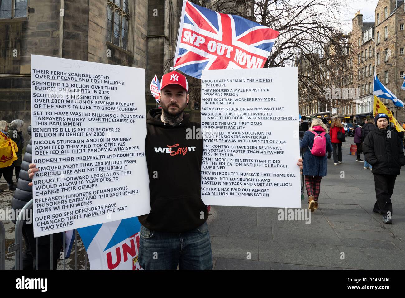 March 28, 2026, Edinburgh, Scotland, UK: Activists aligned with the ...
