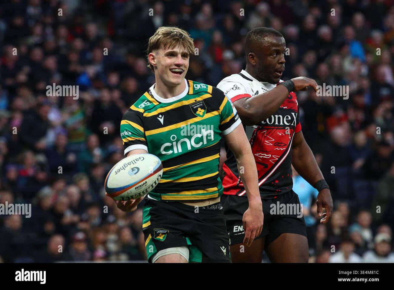 LONDON, UK - 28th Mar 2026: Archie McParland of Northampton Saints ...