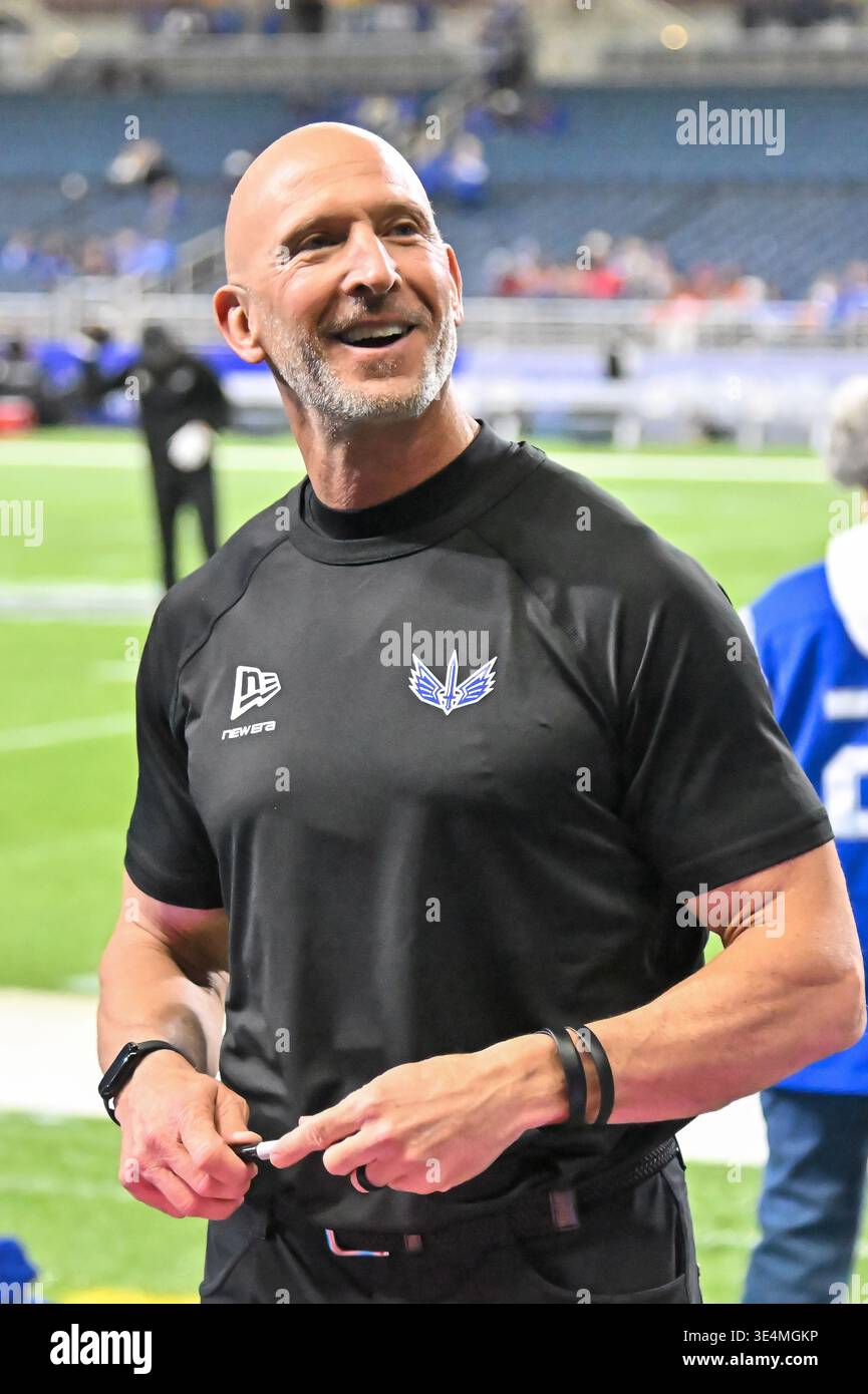 ST. LOUIS, MO - MARCH 28: St. Louis Battlehawks head coach Ricky Proehl ...