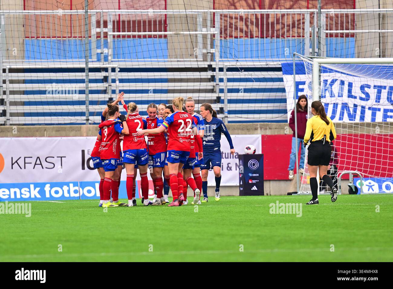 Vittsjo Celebrates Goal In The OBOS Damallsvenskan Match Between vittsjo-celebrates-goal-in-the-obos-damallsvenskan-match-between