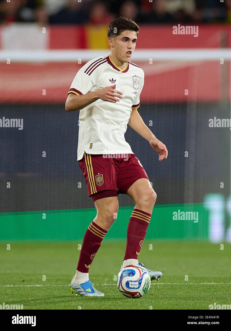 Pau Cubarsi Of Spain In Action During The International Friendly Match Pau Cubarsi Of Spain In Action During The International Friendly Match