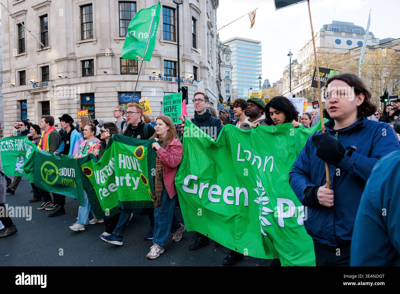 London, England. 28th March 2026. The London Green Party takes part in ...