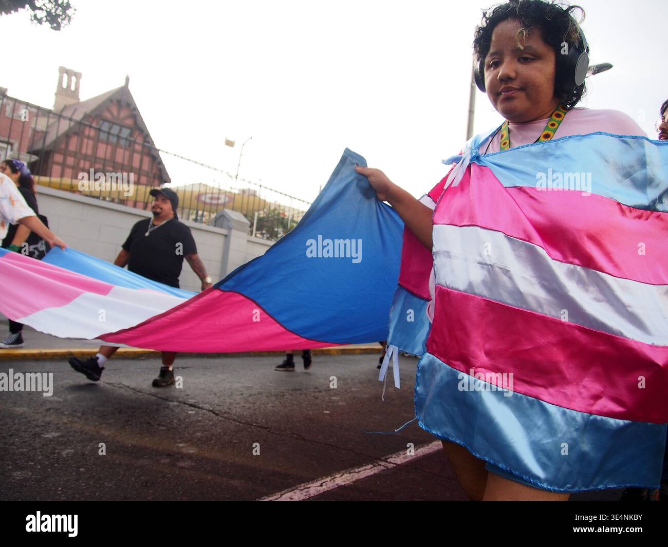 Dozens of transgender people and supporters took to the streets of ...