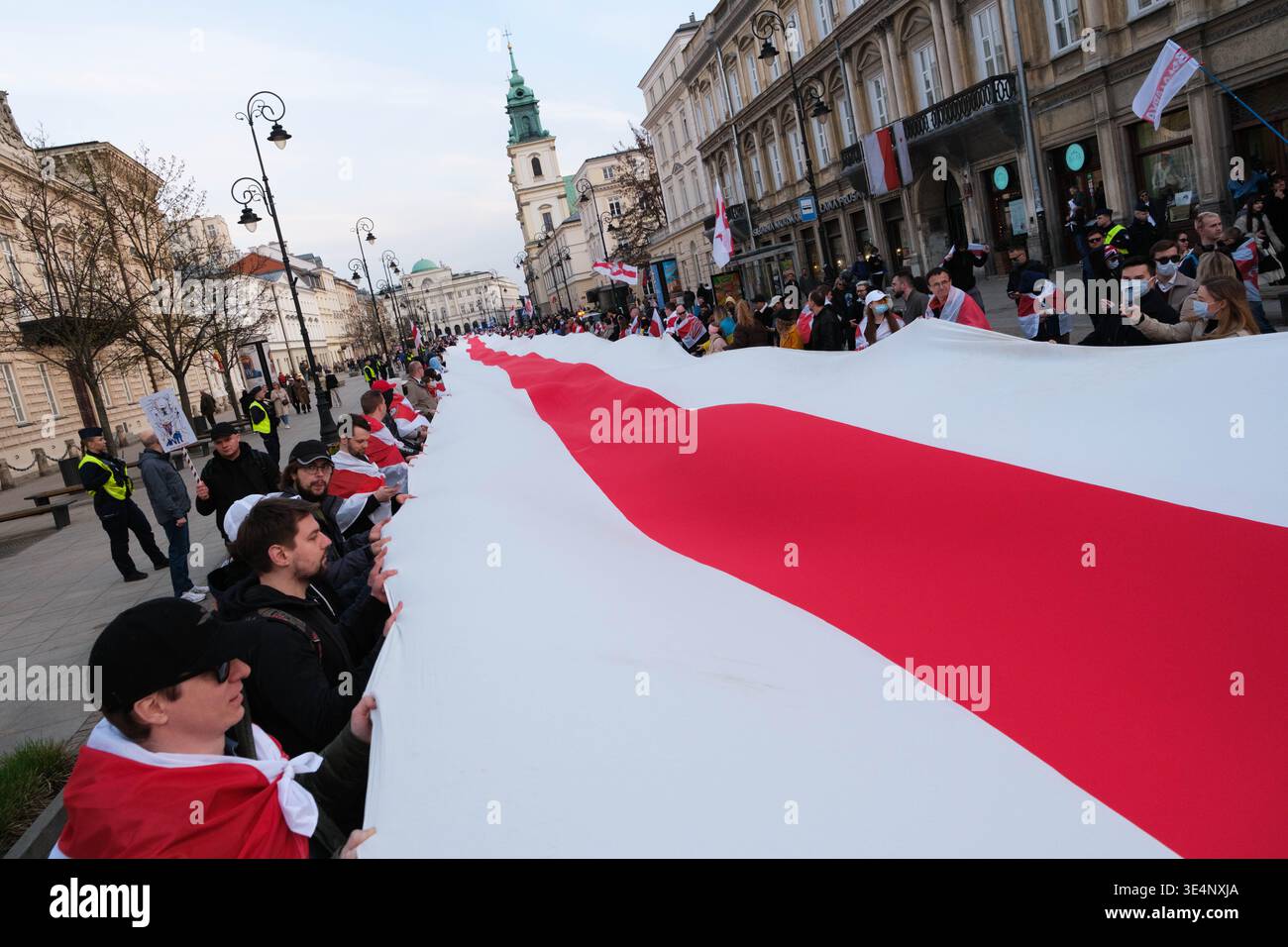 March 28, 2026, Warsaw, Masovian Voivodeship, Poland: Demonstrators ...