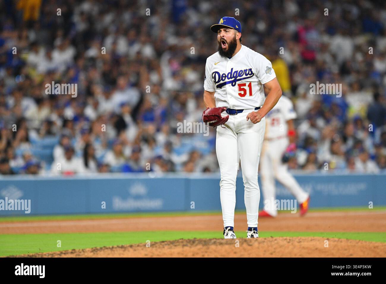 LOS ANGELES, CA - MARCH 28: Los Angeles Dodgers pitcher Alex Vesia (51 ...