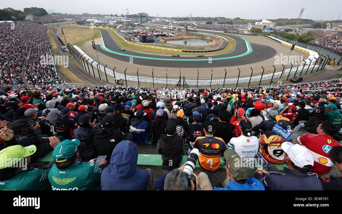 Fomula 1 Japanese Grand Prix final race is held at the Suzuka Circuit ...