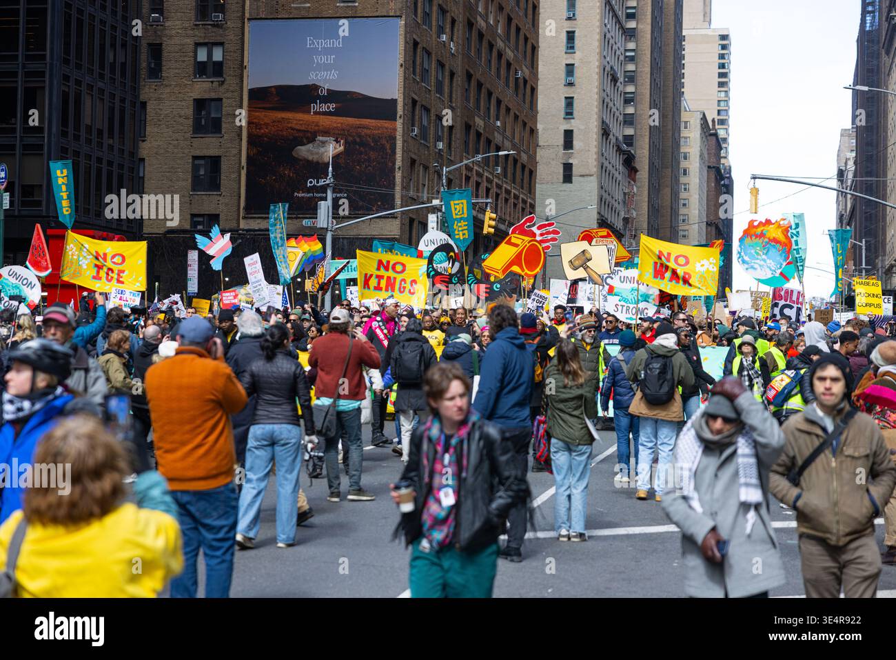 Thousands of protesters gathered in New York, NY to rally against the ...