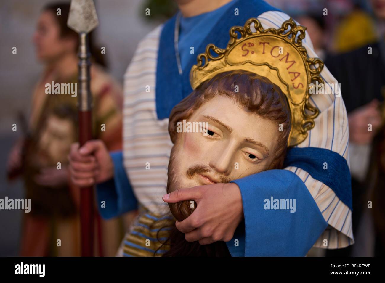 A penitent of the 'Pollinita' brotherhood, dressed in a typical Apostle ...