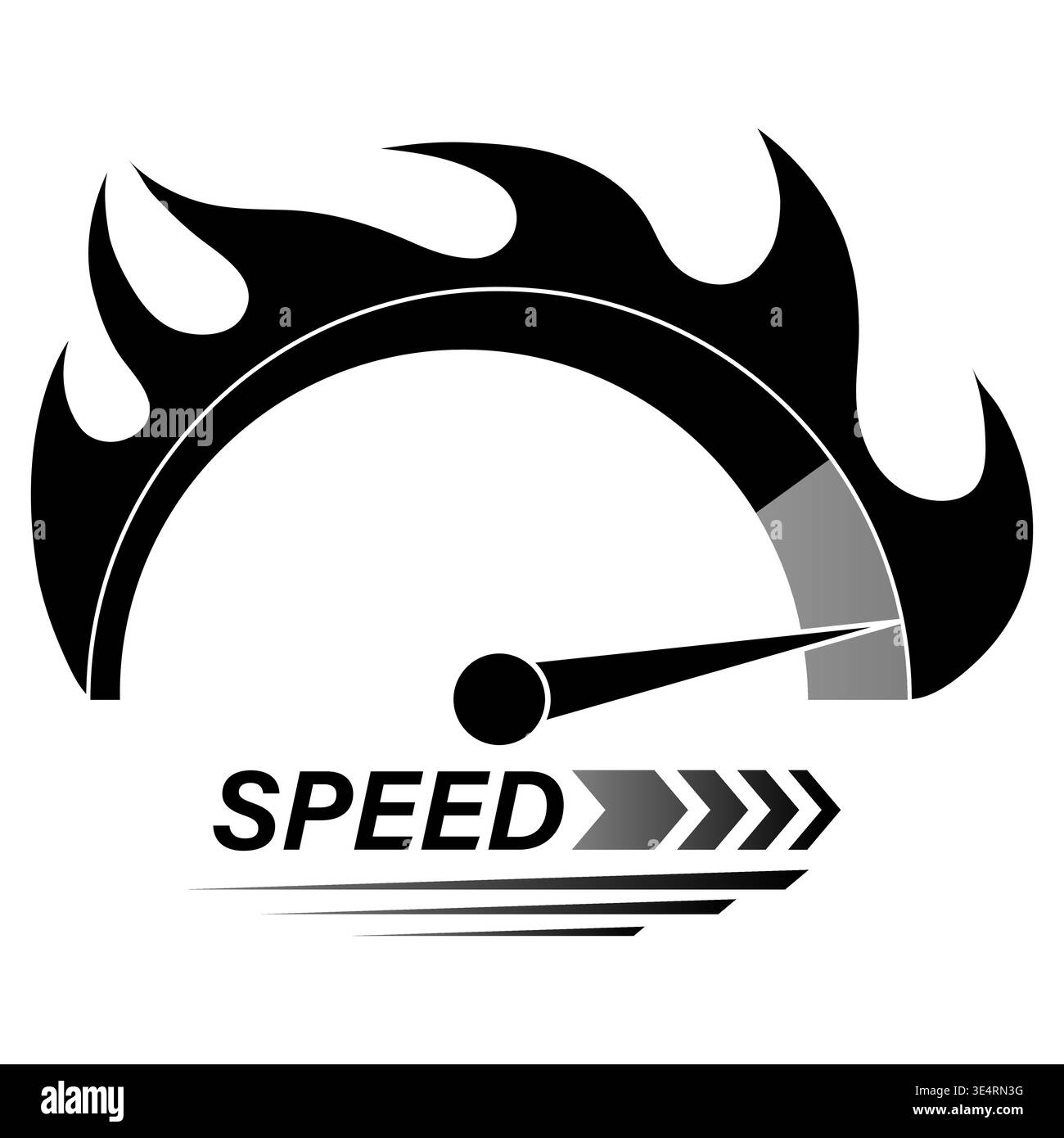 Speed Logo Symbol. Gauge Meter Icon. Speedometer Icon. Tachometer or ...
