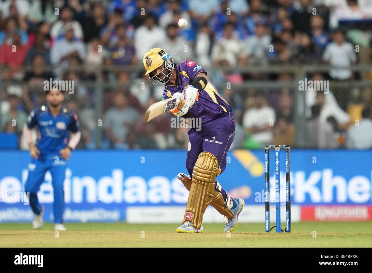 Rafiq Rider Kolkata Knight Riders' captain Ajinkya Rahane plays a shot during the ...
