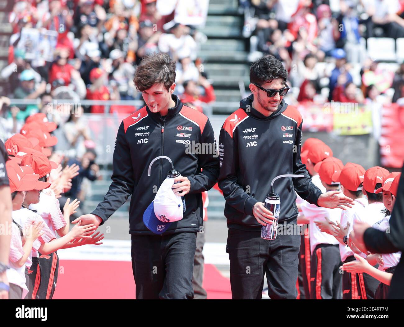 March 29, 2026, Suzuka, Mie, Japan: ESTEBAN OCON and OLIVER BEARMAN of ...