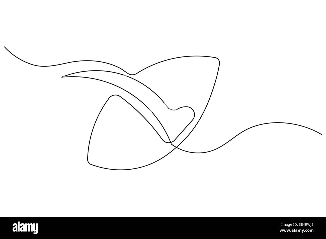 Check mark hand holding checkmark symbol in continuous line drawing Stock Vector