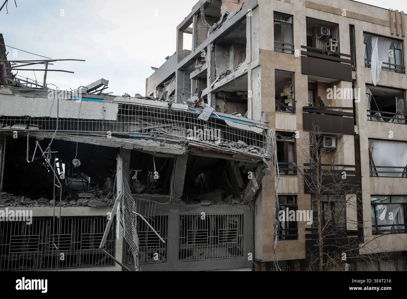Tehran, Iran. 29th Mar, 2026. A view of the damage after a residential ...