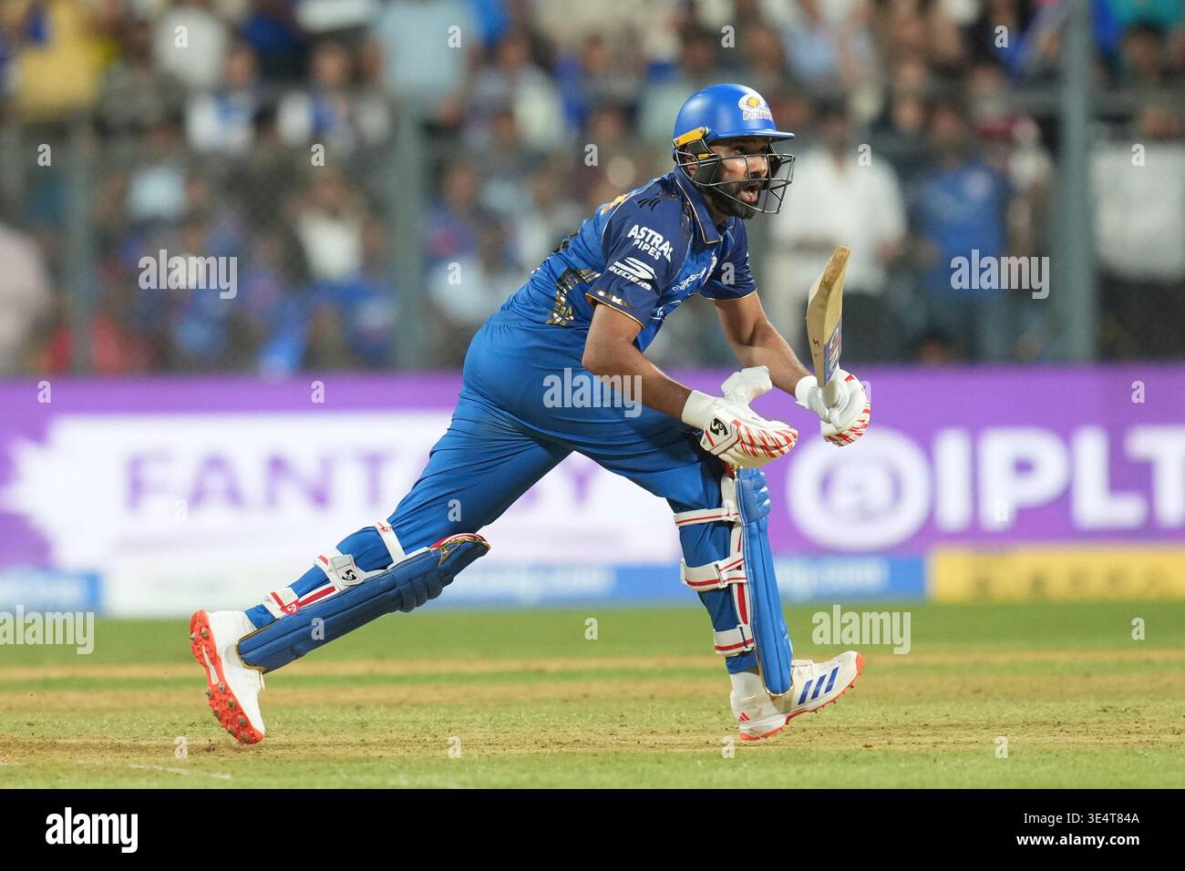 Rafiq Rider Mumbai Indians' Rohit Sharma plays a shot during the Indian Premier ...