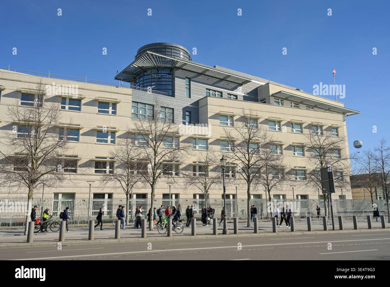 Botschaft der Vereinigten Staaten von Amerika, Ebertstraße, Mitte, Berlin, Deutschland Stock Photo