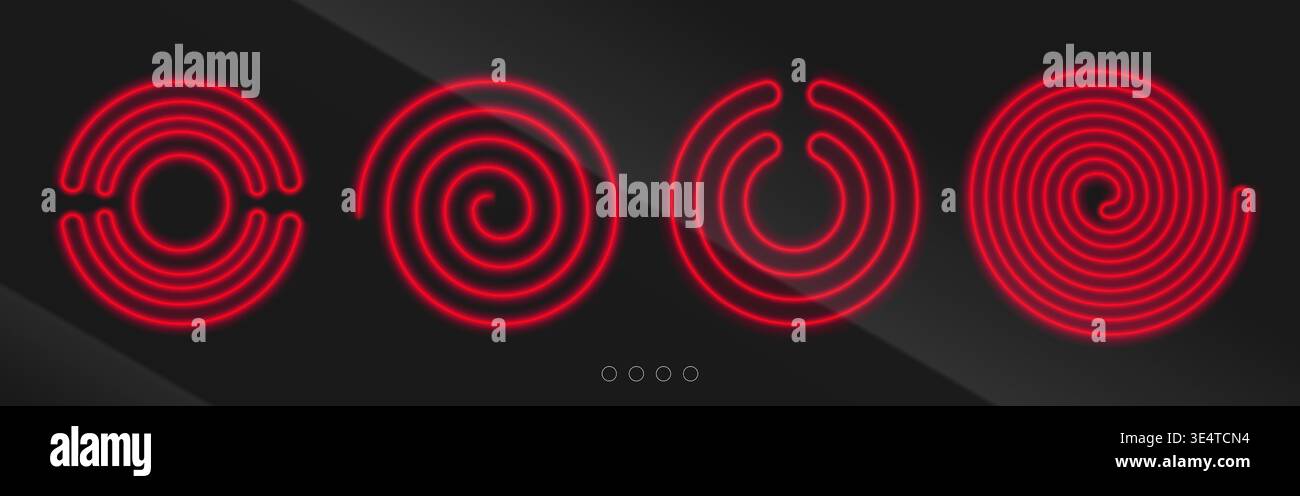 Glowing red hot heating elements hi-res stock photography and images ...