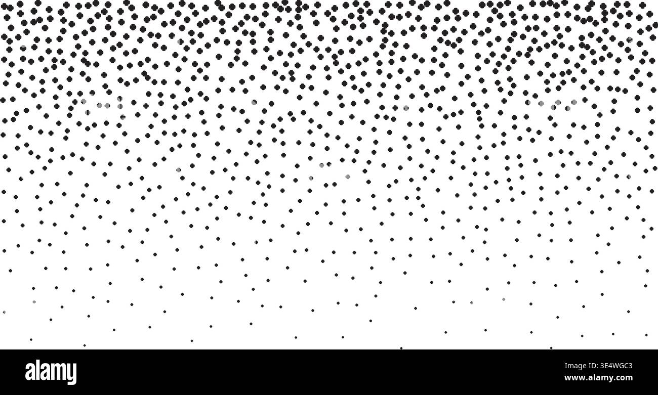 Stippling gradient, noise gradient background, stipple effect made by abstract shapes. Noise gradient texture background. Stock Vector