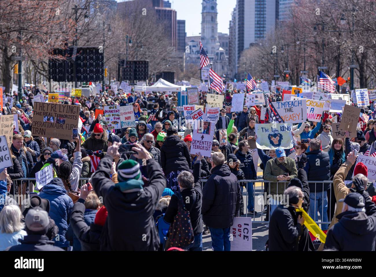 Photo No Kin March March 28 2026 Philadelphia No Kings March Stock Photo - Alamy