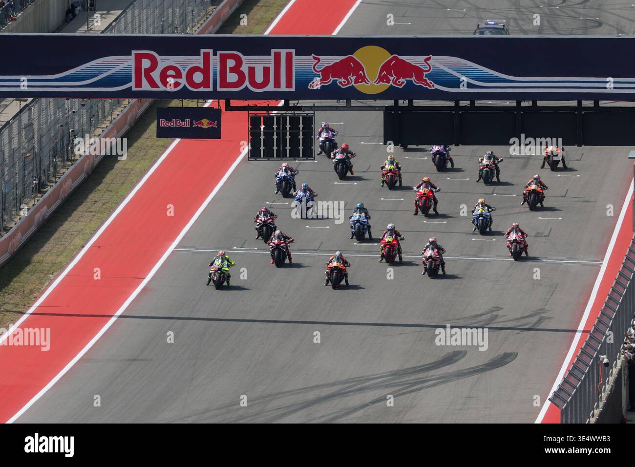 AUSTIN, TX - MARCH 29: Racers start the MotoGP Red Bull Grand Prix of ...