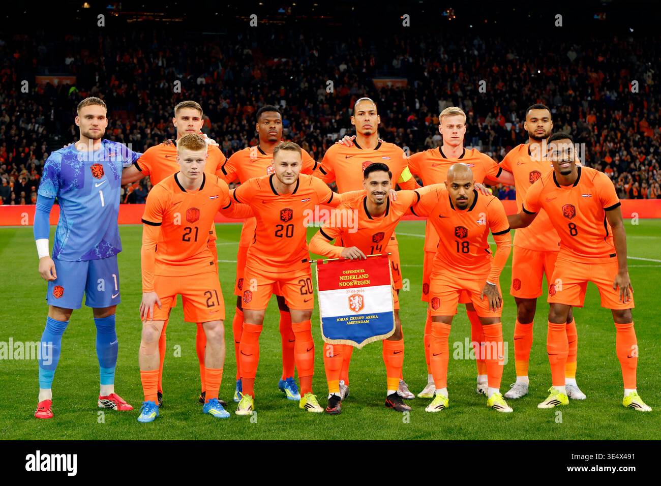 Netherlands team group line-up (NED), March 27, 2026. - Football ...